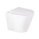 Комплект: Qtap Swan унітаз підлоговий Rimless QT16223178W + Nest комплект інсталяції 2в1 (квадратна клавіша Satin) QT0122490S4Q1 + QT0111M06029SAT SD00052192 фото 1