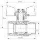 Кран шаровый KOER 3/4" ГШБ (KR.218.W) белый (KR0183) KR0183 фото 9