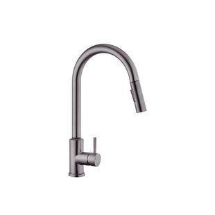 Смеситель для кухни с выдвижным изливом Kroner KRP Edelstahl Klassisch сенсорный PVD03916 CV032496 CV032496 фото