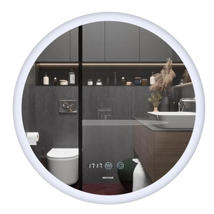 Дзеркало Mixxus PLAIN MC10-80 з Led Touch, Anti-fog, димером, регулятором яскравості, годинником (MI6932) MI6932 фото