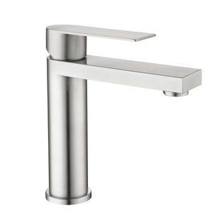 Змішувач для раковини низький Lidz Nexus 001F (k35) LDNEX001FNKS49184 Nickel SD00055308 фото