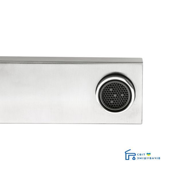 Змішувач для раковини низький Lidz Nexus 001F (k35) LDNEX001FNKS49184 Nickel SD00055308 фото