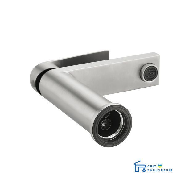 Змішувач для раковини низький Lidz Nexus 001F (k35) LDNEX001FNKS49184 Nickel SD00055308 фото