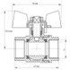 Кран шаровый KOER 1" ГГБ (KR.217) (KR0025) KR0025 фото 6