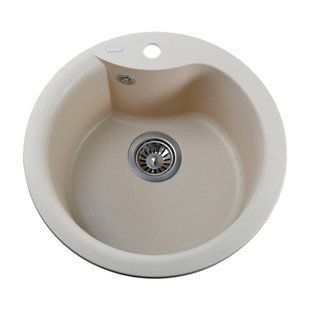 Гранитная мойка Globus Lux ORTA слоновая кость 485 21055gser фото