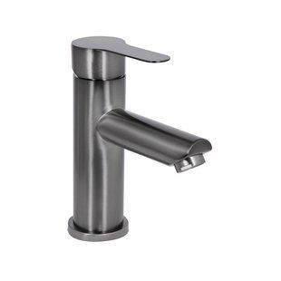 Смеситель для раковины Brinex Pure 001F низкий Gunmetal Black BRIPUR001FGRP SD00053171 фото