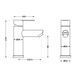 Смеситель для раковины Brinex Pure 001F низкий Gunmetal Black BRIPUR001FGRP SD00053171 фото 2