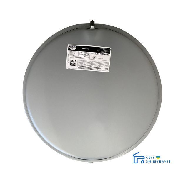 Бак Zilmet oem-pro для монтажа в котлы плоский Арт. 521 8л 3bar D. 392 СЕРЫЙ 3/8" 3744gser фото