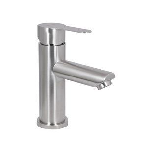 Змішувач для раковини Brinex Pure 001F низький Nickel BRIPUR001FNKL SD00053172 фото