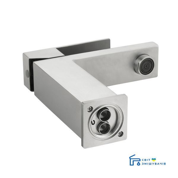 Змішувач для раковини низький Lidz Helix 001F (k35) LDHEL001FNKS49178 Nickel SD00055302 фото